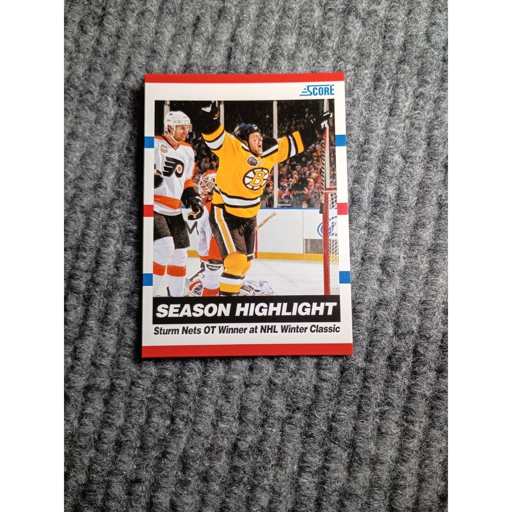 Score Season Highlight‎ "Sturm Nets OT Winner At NHL Winter Classic" Hockey Card